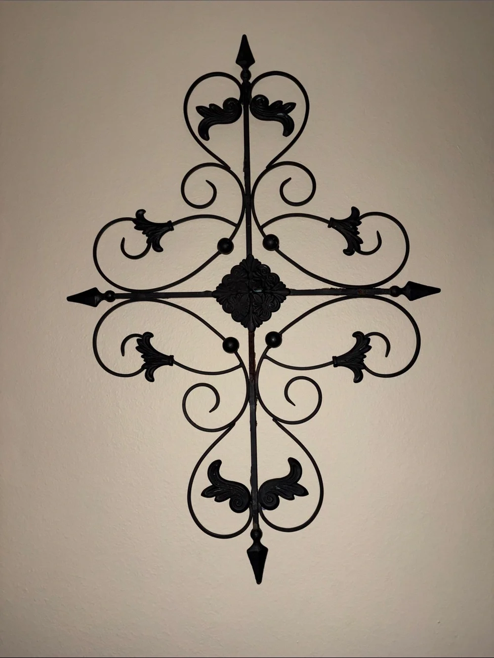 Hobby Lobby Black Ornate Metal Wall Cross